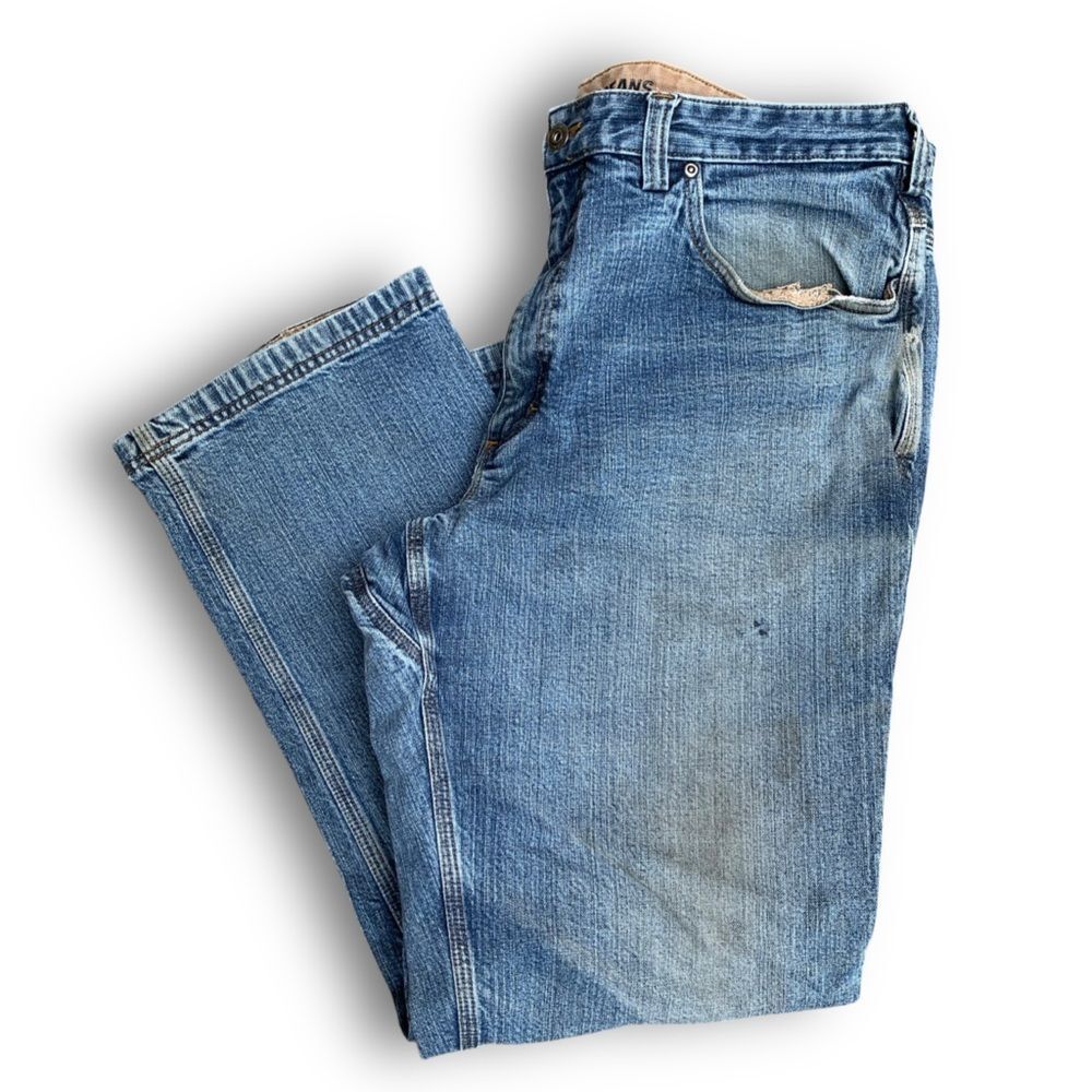 Duluth Trading Co. Flex Ballroom Denim Spandex Jeans Destroyed Men’s 40 x 32